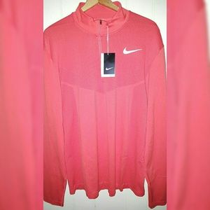 Nike Golf Flyknit 1/2 Zip Pullover XL Orange